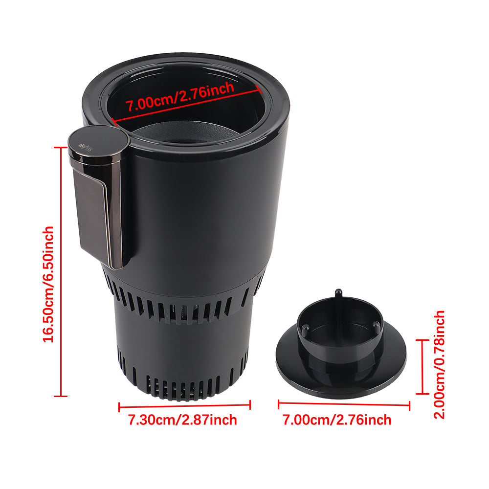 Car Cooling Heating Cup Holder Temperature Display Heat Preservation Refrigeration Kettle Water Warmer Bottle Smart Cup DC 12V