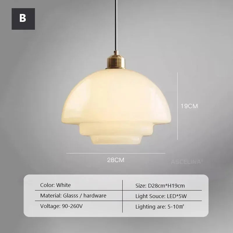 Nordic Glass Pendant Lamp Art Decorative Dinning Room Lamp Kitchen Island Bedrrom Bedside LED E27 Modern Light Fixtures