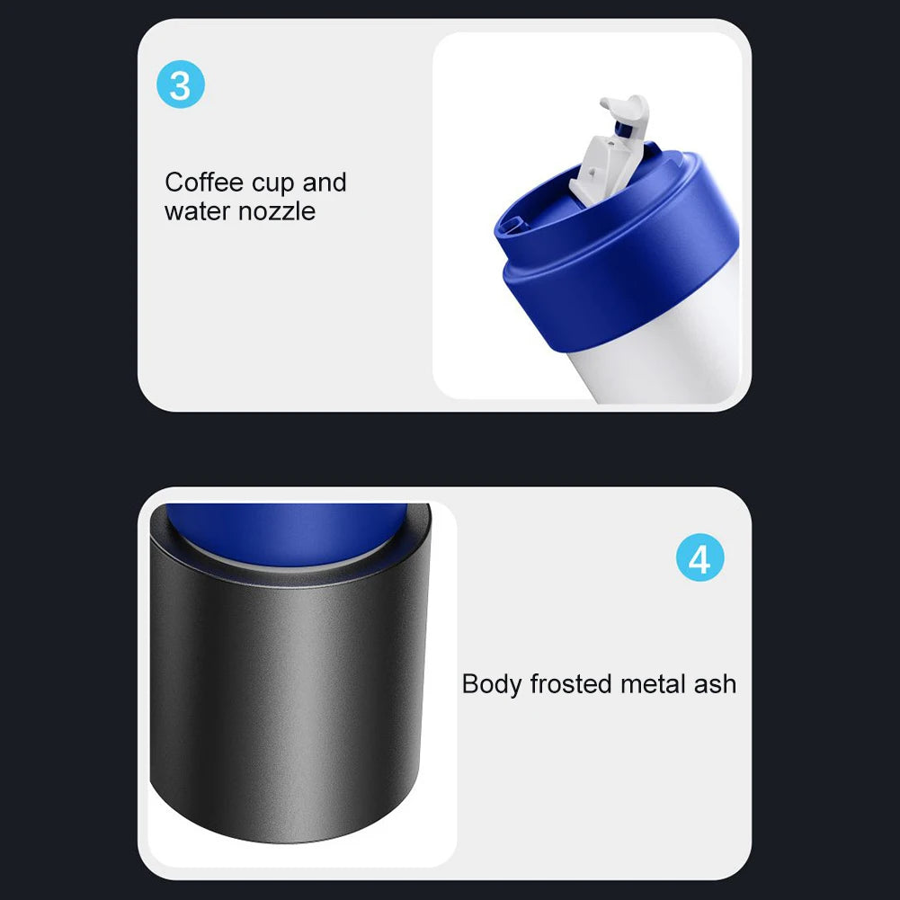 Smart 2 In 1 12V Car Cup Cooler Warmer with Temperature Display Mini Auto Refrigerator Drinks Cooling Heating Mug for Outdoor Tr