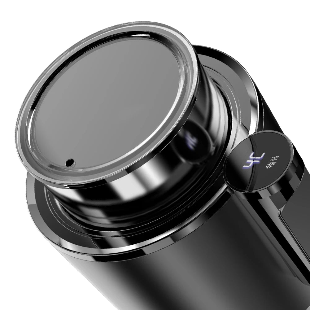 12V Car Office Cup Warmer Cooler with Temperature Display 2 In 1 Smart Beverage Mug Holder Car Smart Hot Cold Cup Drinks Holder