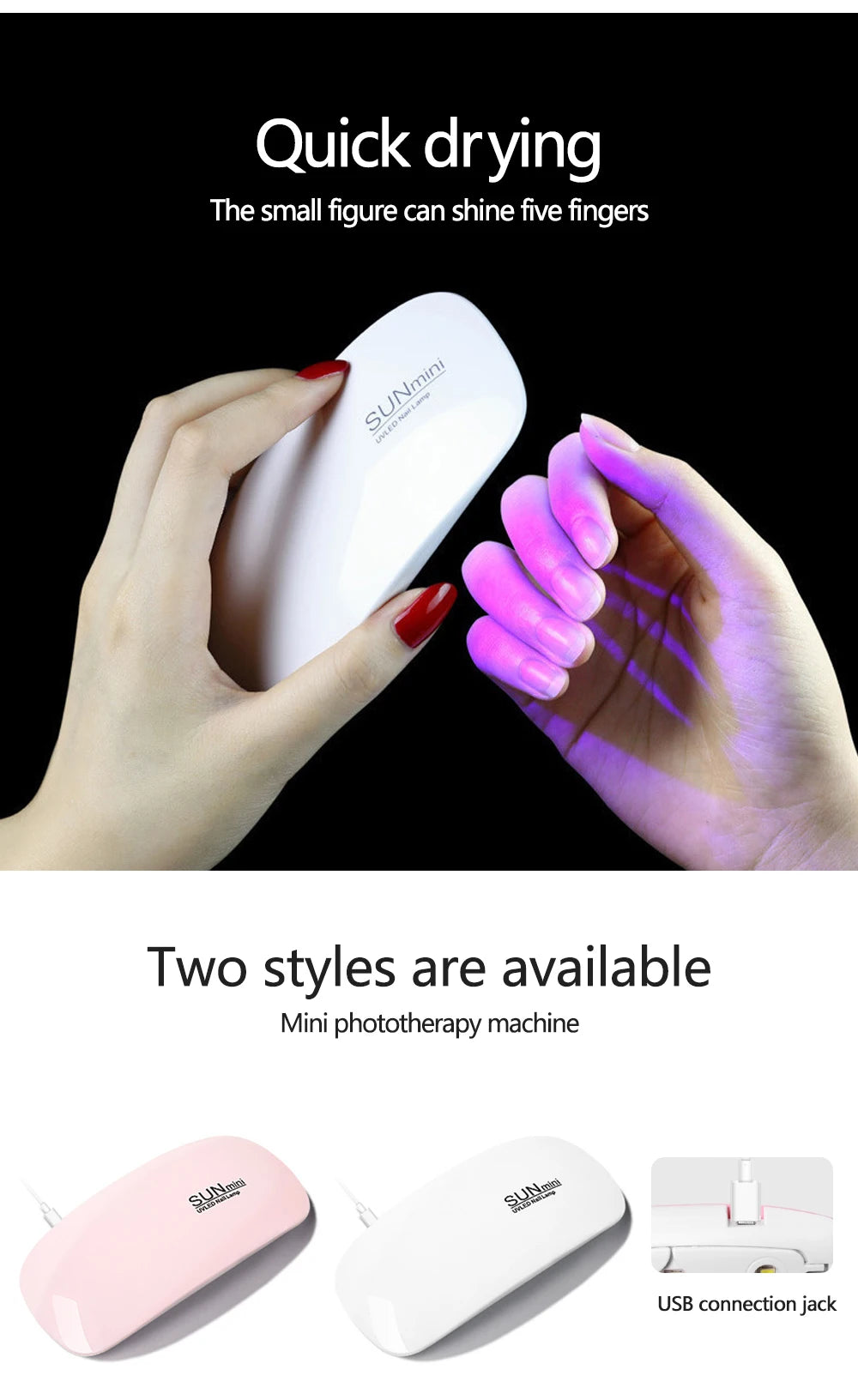 Foldable Nail Lamp 6w Uv Led Lamp For Nails Machine 6 Uv Leds Gel Nail Polish Dryer Lamp Manicure Tool Professional Equipme