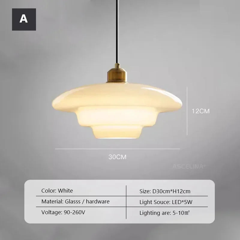 Nordic Glass Pendant Lamp Art Decorative Dinning Room Lamp Kitchen Island Bedrrom Bedside LED E27 Modern Light Fixtures