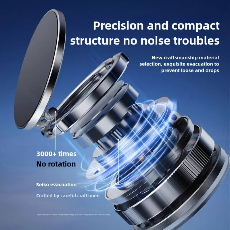 Vacuum Magnetic Vehicle Mounting Bracket 360° Rotate Car Stand Strong Magnet Strong Adsorption Holder Folding Portable Kickstand