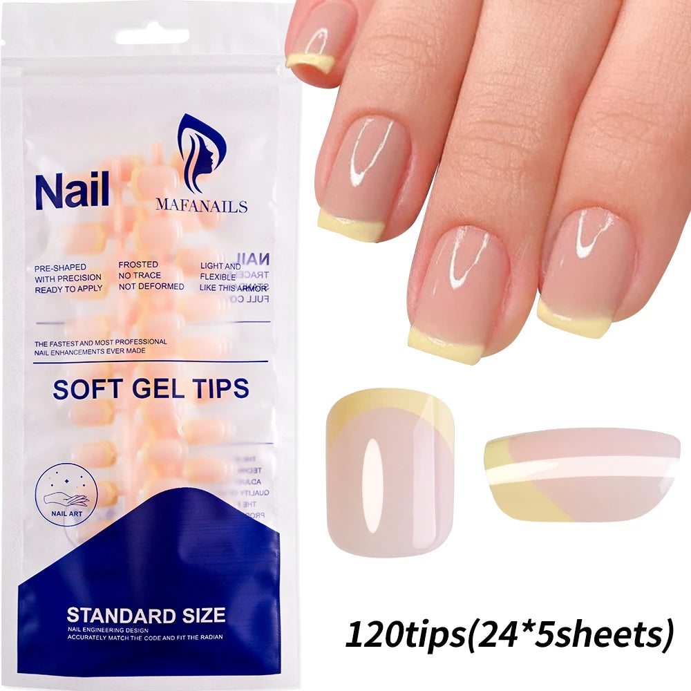 576pcs/Box Colorful Fake Nails Black Red Design Fake Nail Oval Short Square Press On False Nails Mixed Full Cover Nail Tips