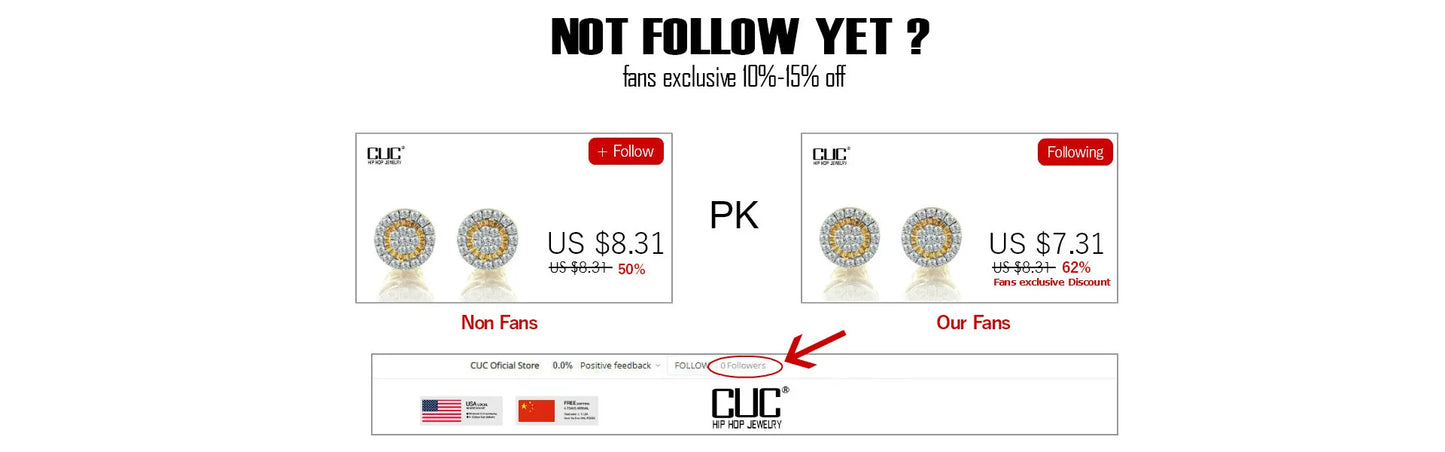 CUC 3-14MM AAAA Zircon Stud Earrings Screw/Push Back For Women Men Fashion Trend Wedding Jewelry Party Love Gift