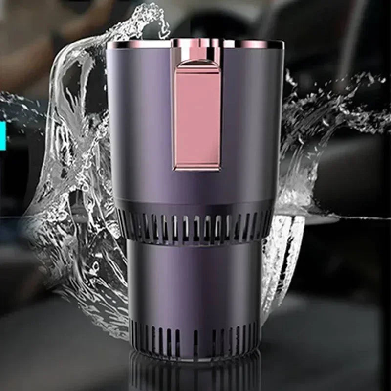 Auto Intelligent Hot and Cold Cup Holder 2-in-1 Smart Cooling Heating Cup Holder Mini Car Refrigerator Office Cool and Heat