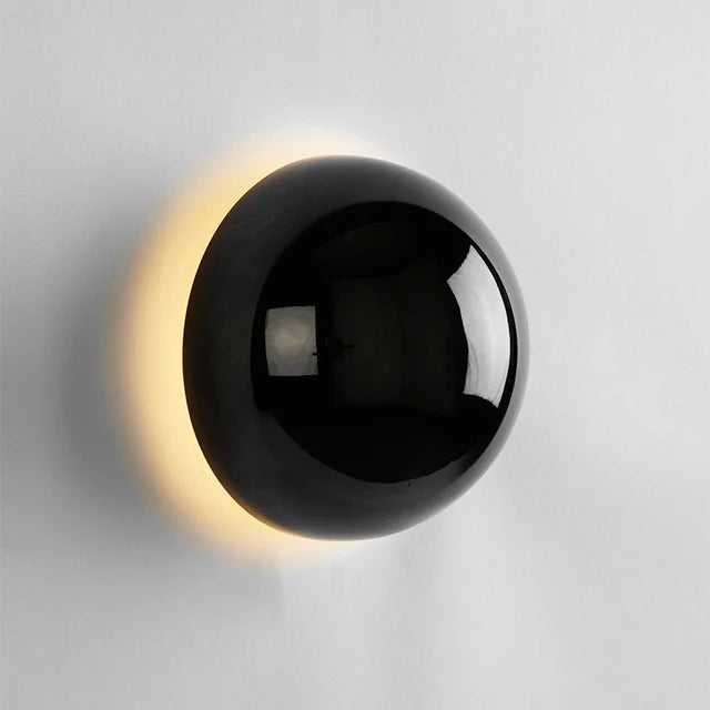 Nordic decorative gold circular wall lamp bedroom bedside living room dining room art minimalist wall mounted lamp