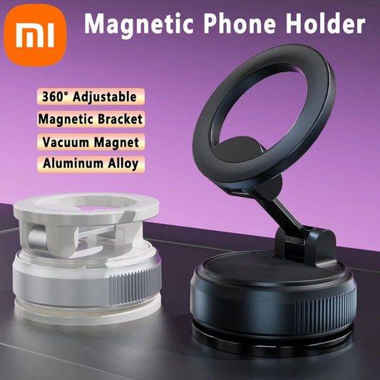 Xiaomi Vacuum Suction Magnetic Car Phone Holder Navigation Car Holder Desktop Lazy Holder 360° Rotating Suction Cup Car Holder