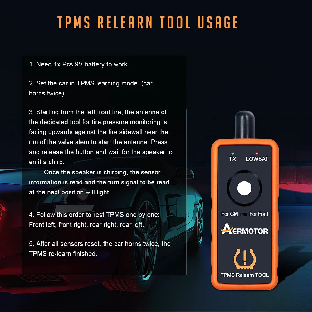 Car Tire Pressure Monitor EL-50448 2IN1 For G-M/Ope EL-50449 For Ford/Lincoln EL50448 TPMS  EL50449 Auto Sensor