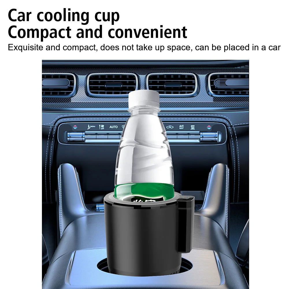 Smart Cup Heat Preservation Portable Water Warmer Bottle Car Cooling Heating Cup Holder Rapid Refrigeration Kettle DC 12V