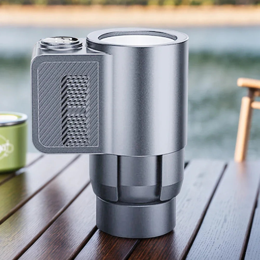 Smart 2 In 1 12V Car Cup Cooler Warmer with Temperature Display Mini Auto Refrigerator Drinks Cooling Heating Mug for Outdoor Tr