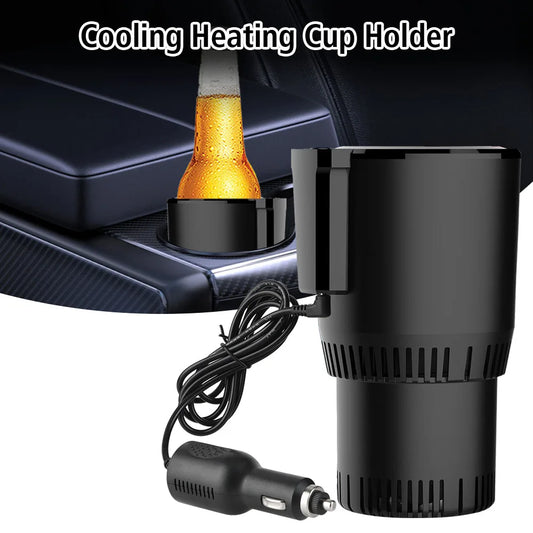 Smart Cup Heat Preservation Portable Water Warmer Bottle Car Cooling Heating Cup Holder Rapid Refrigeration Kettle DC 12V
