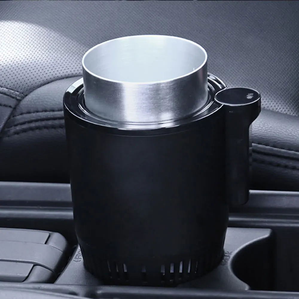 12V Car Cold Hot Cup Touch Screen Beverage Can Smart Digital Display Car Cup Holder Cooler Heater Home Camping Travel Cup Holder
