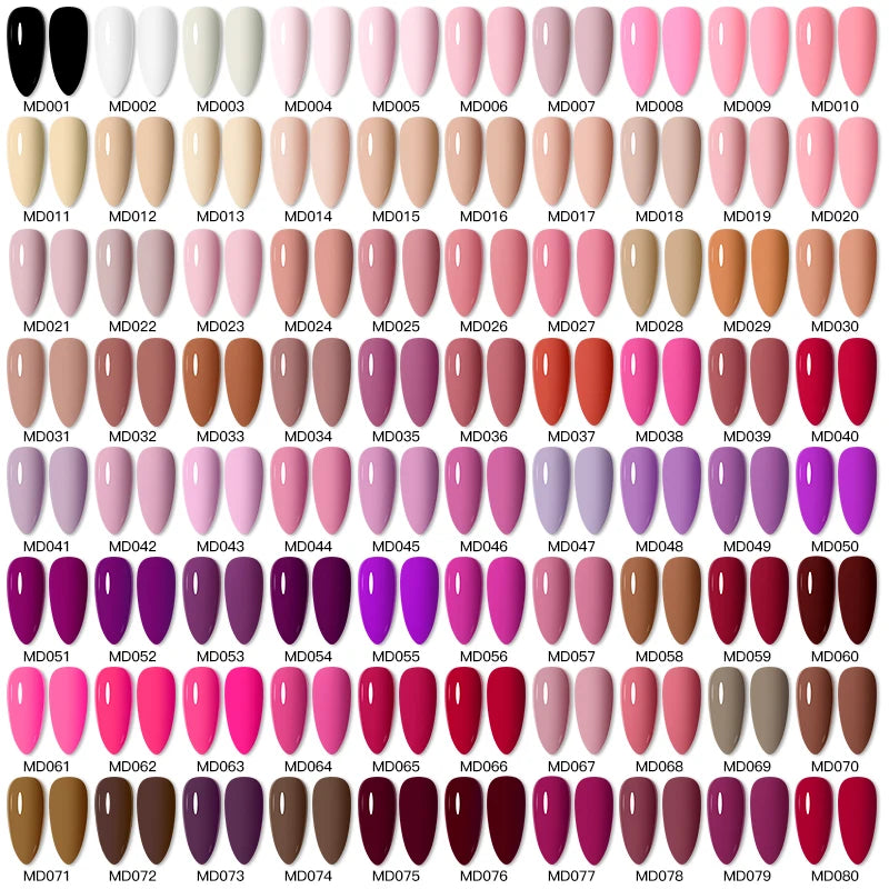 6pc All-season Gel Nail Polish Set Nude Pink Red Glitter Semi Permanent UV Gel Polish Kits All For Manicure Soak Off Vernis