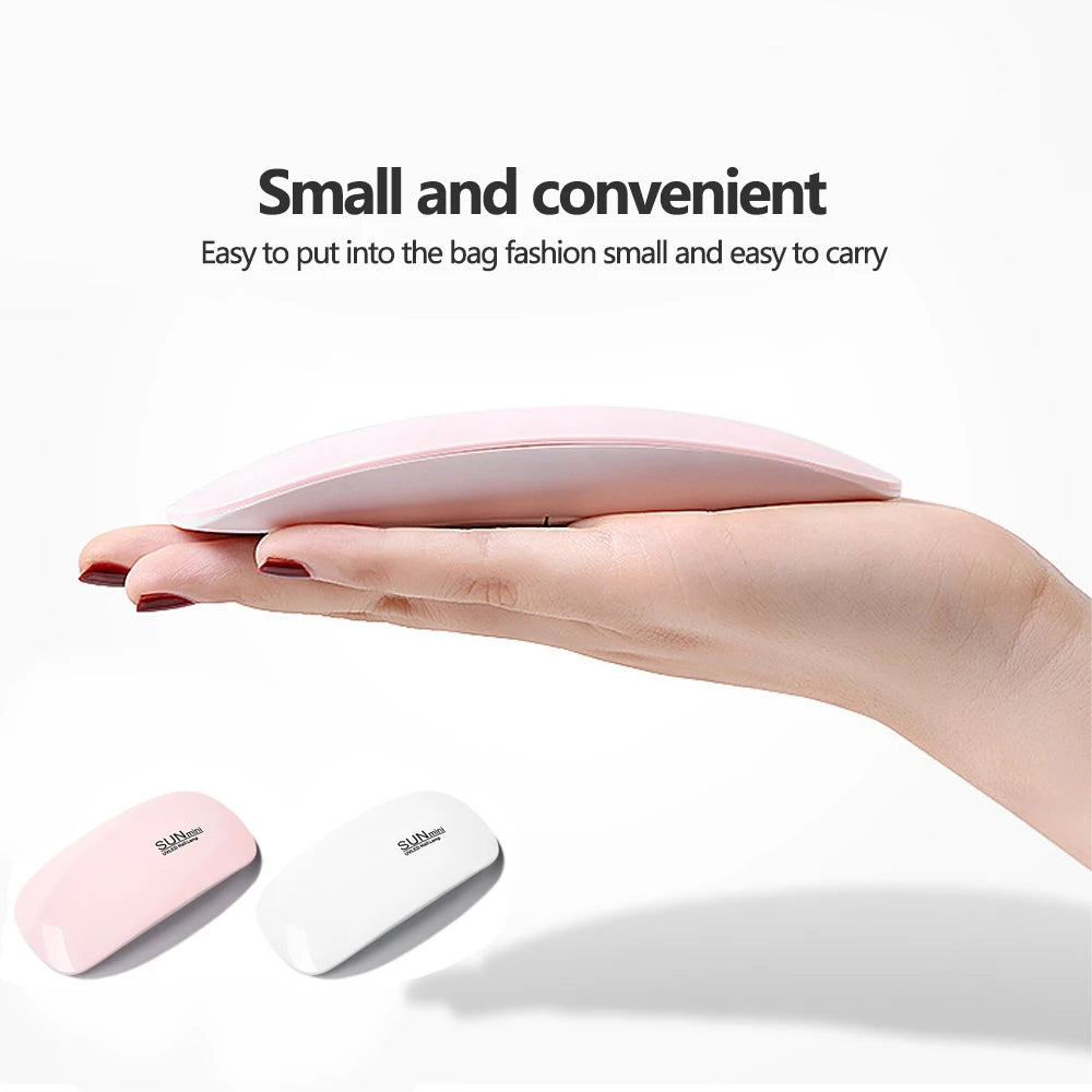 Foldable Nail Lamp 6w Uv Led Lamp For Nails Machine 6 Uv Leds Gel Nail Polish Dryer Lamp Manicure Tool Professional Equipme