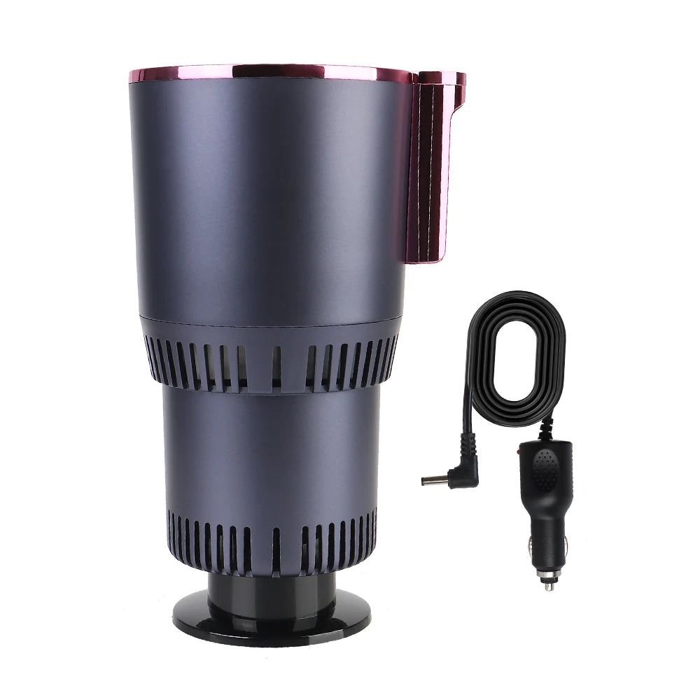 Car Cooling Heating Cup Holder Temperature Display Heat Preservation Refrigeration Kettle Water Warmer Bottle Smart Cup DC 12V
