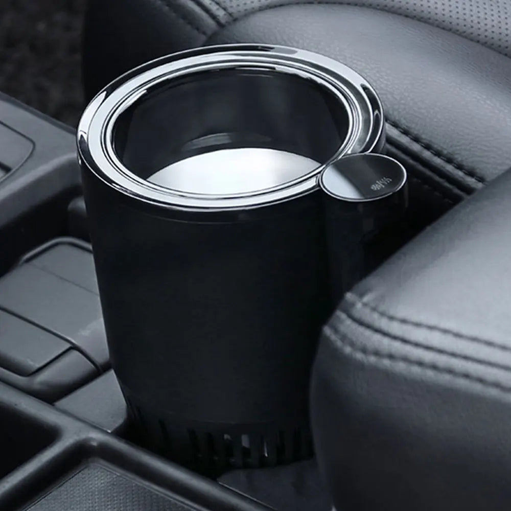 12V Car Cold Hot Cup Touch Screen Beverage Can Smart Digital Display Car Cup Holder Cooler Heater Home Camping Travel Cup Holder