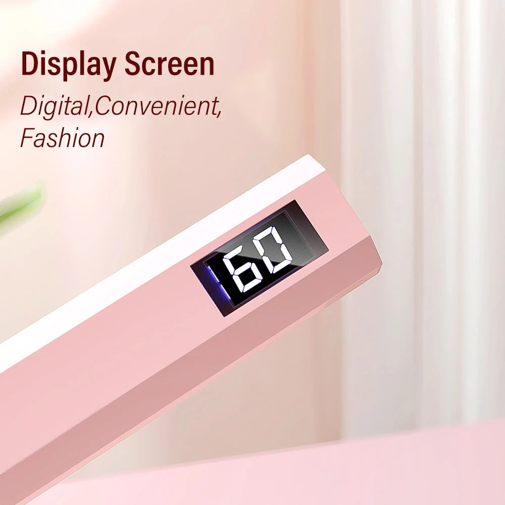 YIKOOLIN Convenient Handheld Nail Dryer Lamp UV/LED Nail Curing All Gel Polish Nail Art Tool USB Rechargeabl Quick Dry Nail Lamp