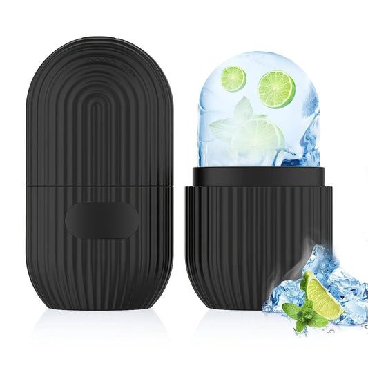 Cryo Ice Facial Roller - Cooling Silicone Massager for Puffiness & Wrinkles | Fragrance-Free, Battery-Free All Skin Types