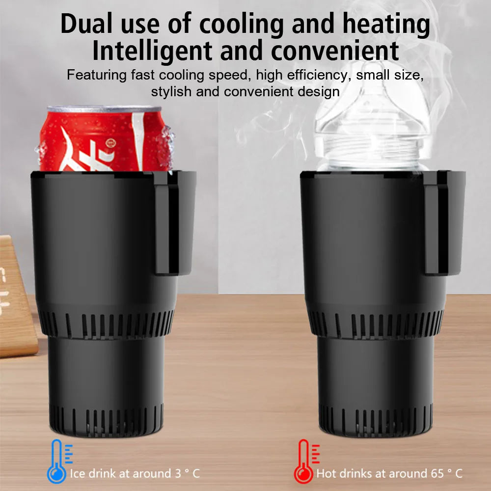 Smart Cup Heat Preservation Portable Water Warmer Bottle Car Cooling Heating Cup Holder Rapid Refrigeration Kettle DC 12V