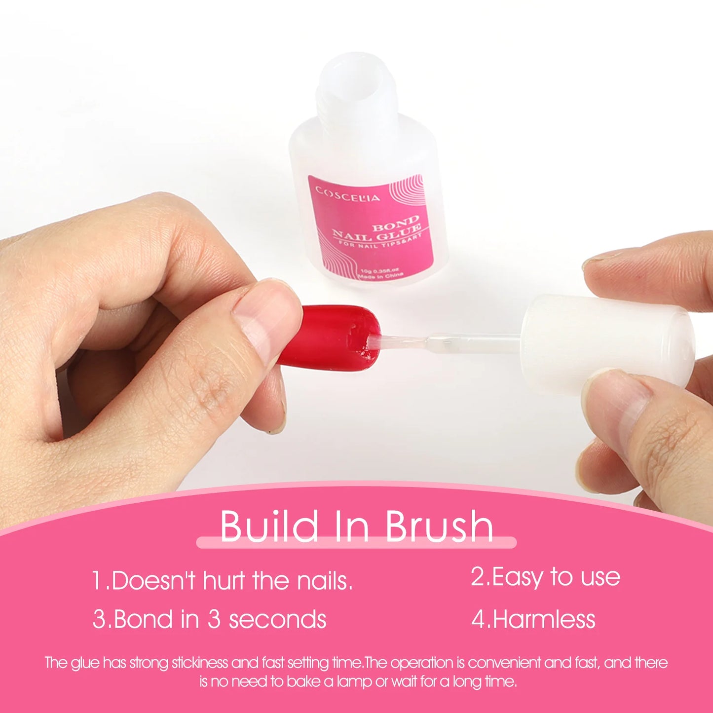 1/3/5/10/15/20pcs Fast-dry Nail Glue Professional Nail Tip Bond Glue 2g/3g/10g for False Nail Tips Long Lasting Glue Nail Tools