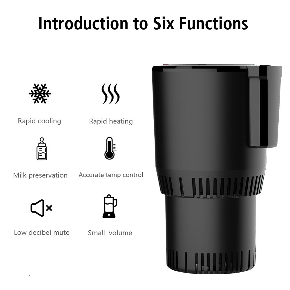 Smart Cup Heat Preservation Portable Water Warmer Bottle Car Cooling Heating Cup Holder Rapid Refrigeration Kettle DC 12V