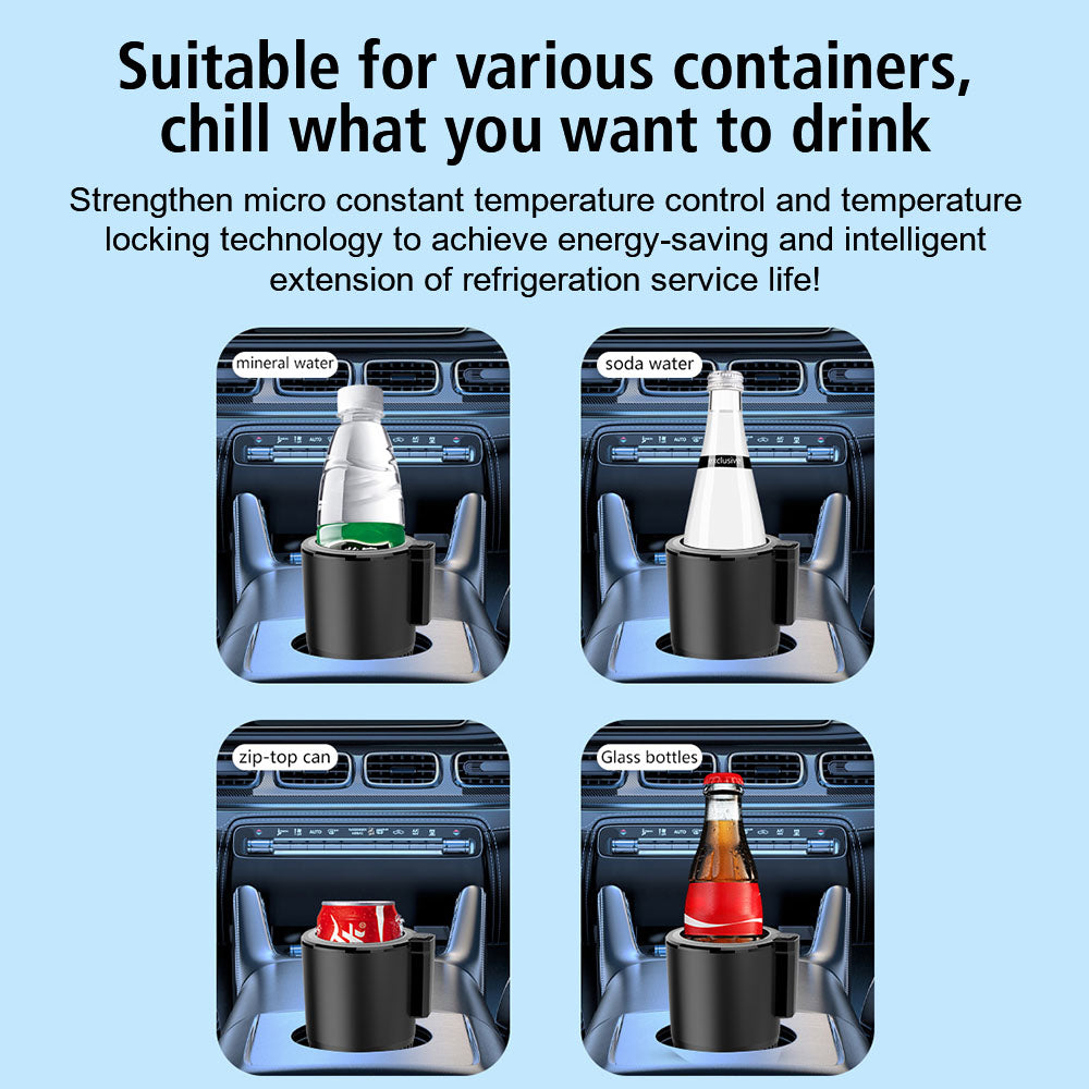 Smart Cup Heat Preservation Portable Water Warmer Bottle Car Cooling Heating Cup Holder Rapid Refrigeration Kettle DC 12V